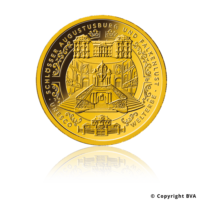 "Castle of Augustusburg and Falkenlust" 2018 - Germany 100 Euro 1/2 oz gold coin