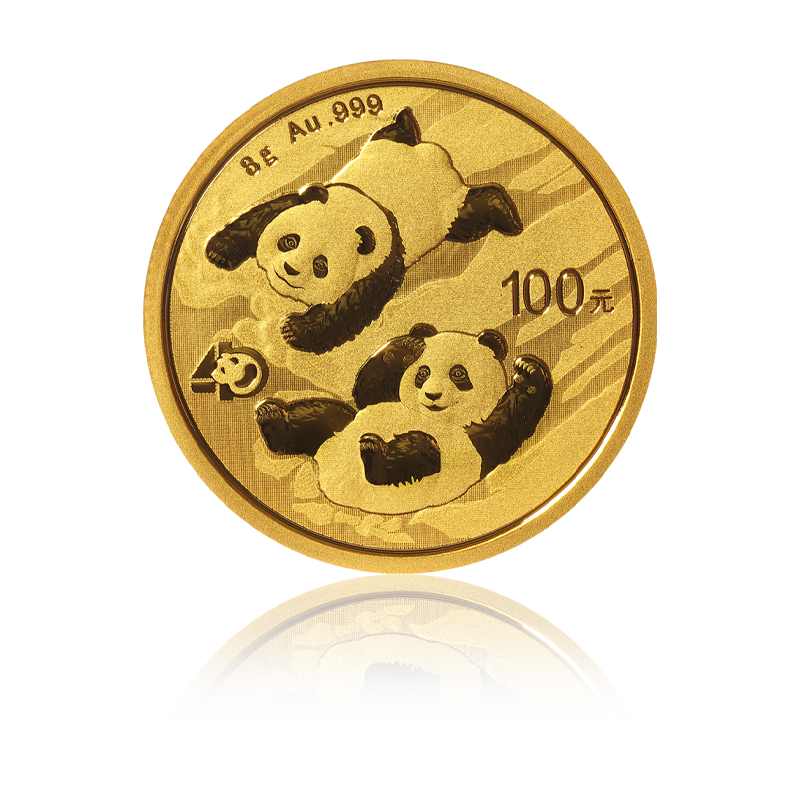 Panda 2022 - China 8 g Goldmünze