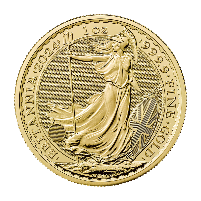 Britannia 2024 Vereinigtes Königreich 1 oz Goldmünze