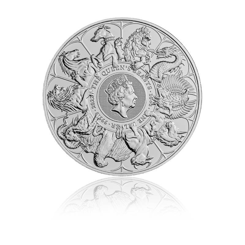 The Queens Beasts Collection "Completer Coin" 2022 - Vereinigtes Königreich 10 oz Silbermünze