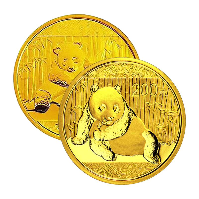 Panda (verschiedene Jahrgänge) - China 1/2 oz Goldmünze