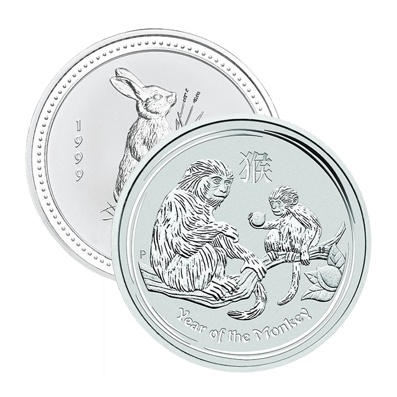 Lunar "alle Motive" - Australien 1 oz Silbermünze