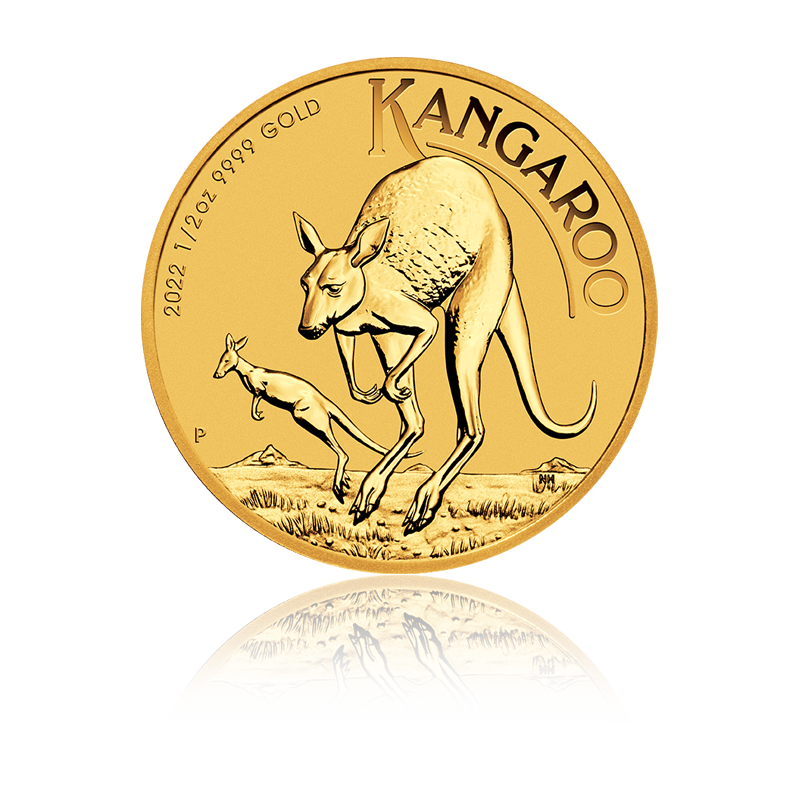 Kangaroo/Nugget - Australia 1/2 oz gold coin