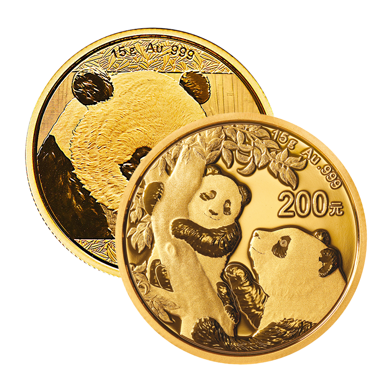 Panda (verschiedene Jahrgänge) - China 15 g Goldmünze