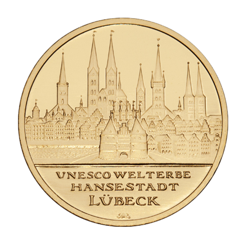 100 Euro gold coin "Lübeck" 2007 - Germany 1/2 oz gold coin