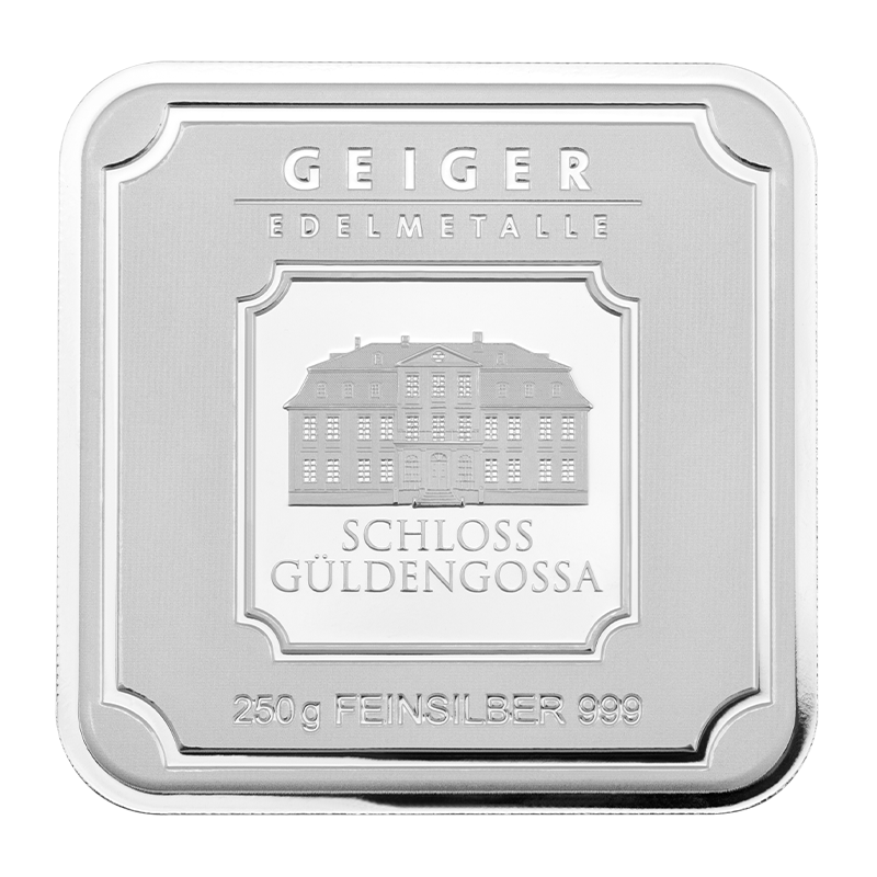 Silberbarren Geiger original - 250 g .999 quadratisch verschweißt