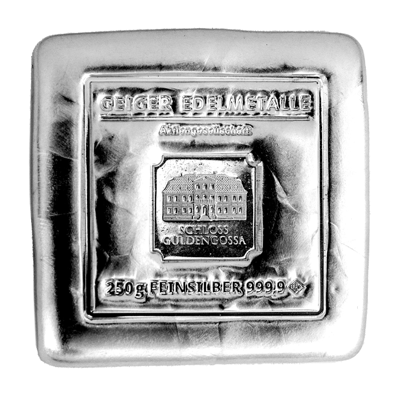 Silver Bar Geiger original 250 g  - cast .9999