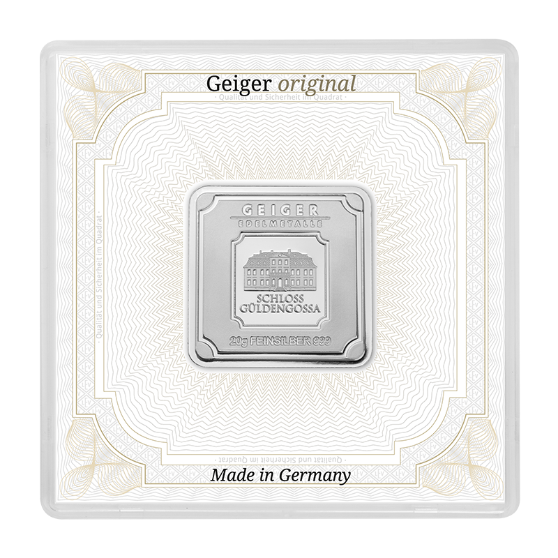 Silver Bar Geiger original - 20 g .999 in Capsule