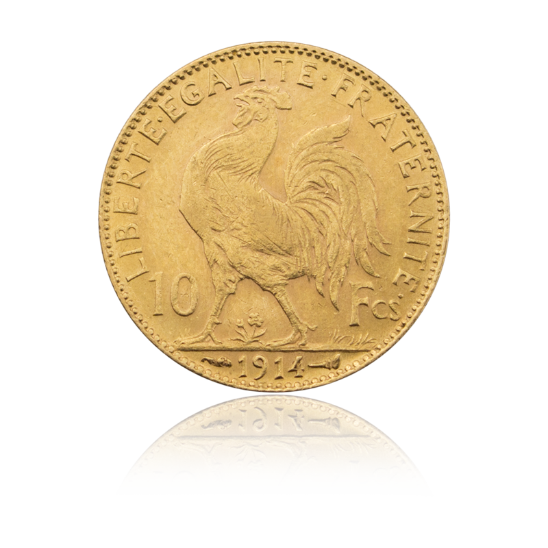 10 Francs 2,90 g pure gold -  France