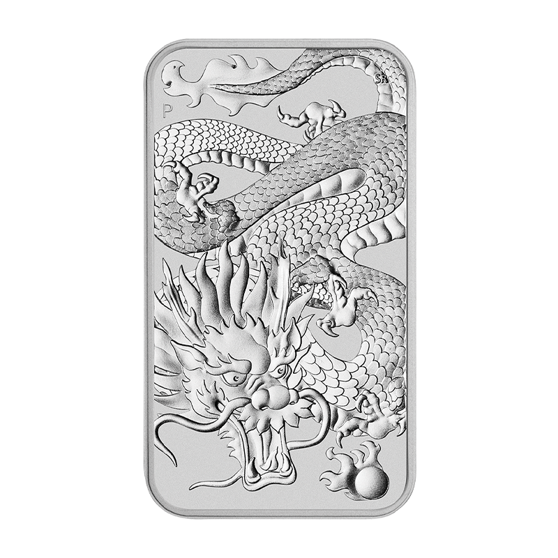 Rectangular Dragon 2022 - Australia 1 oz silver coin
