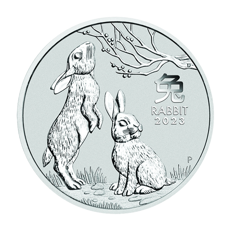 Lunar III "Rabbit" 2023 - Australia 1 oz silver coin regular tax