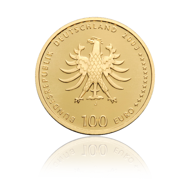 100 euro gold coin "Quedlinburg" 2003 - Germany 1/2 oz gold coin