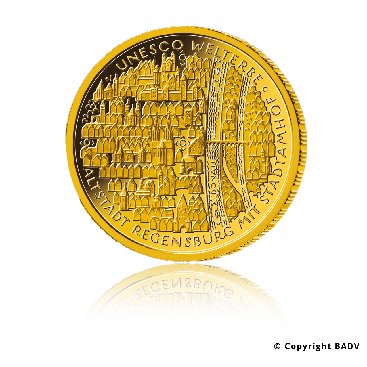 "Regensburg" 2016 - Deutschland 100 Euro 1/2 oz Goldmünze