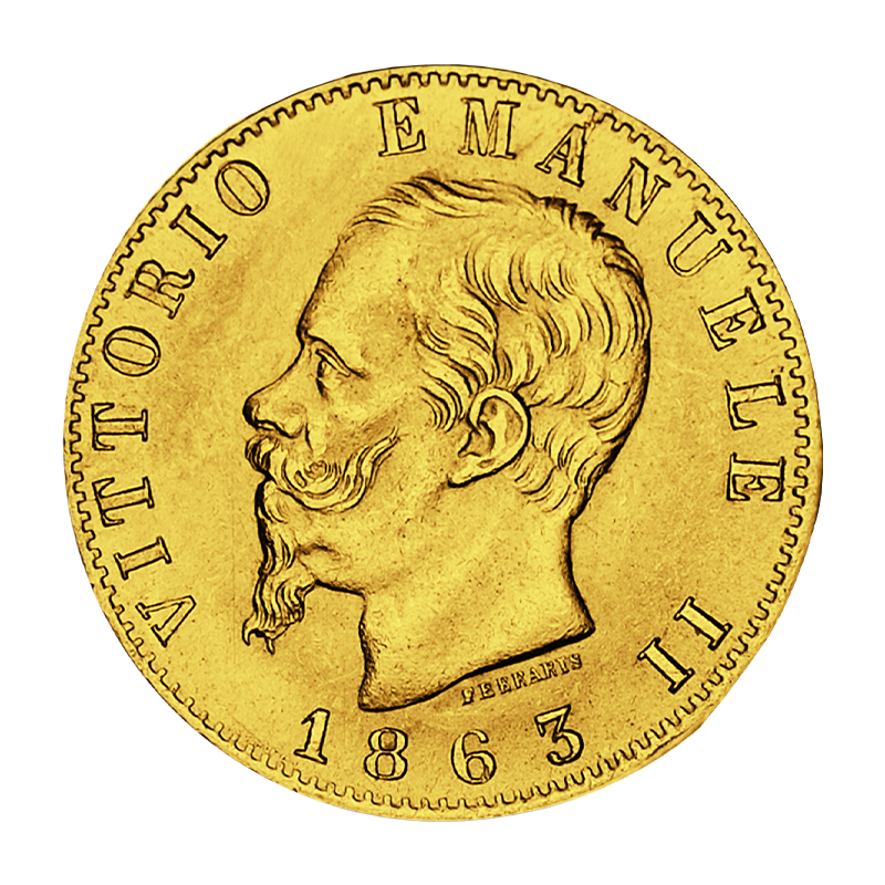 20 Lire Vittorio Emanuele II. - Italy - gold coin