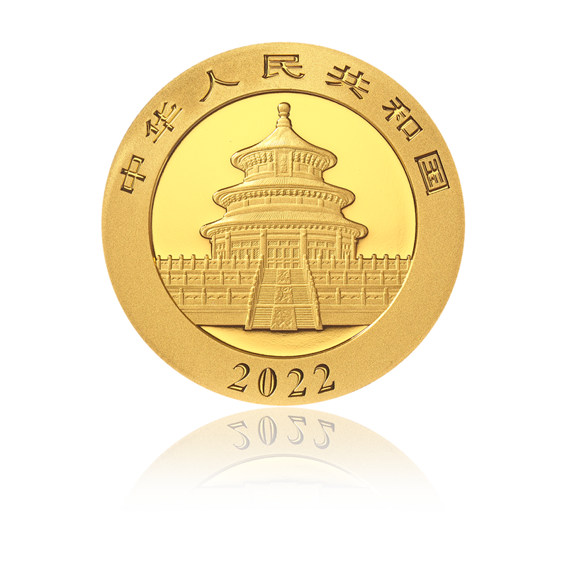 2018 CHINA Panda 10 Yuan 1g .999 Gold Coin 