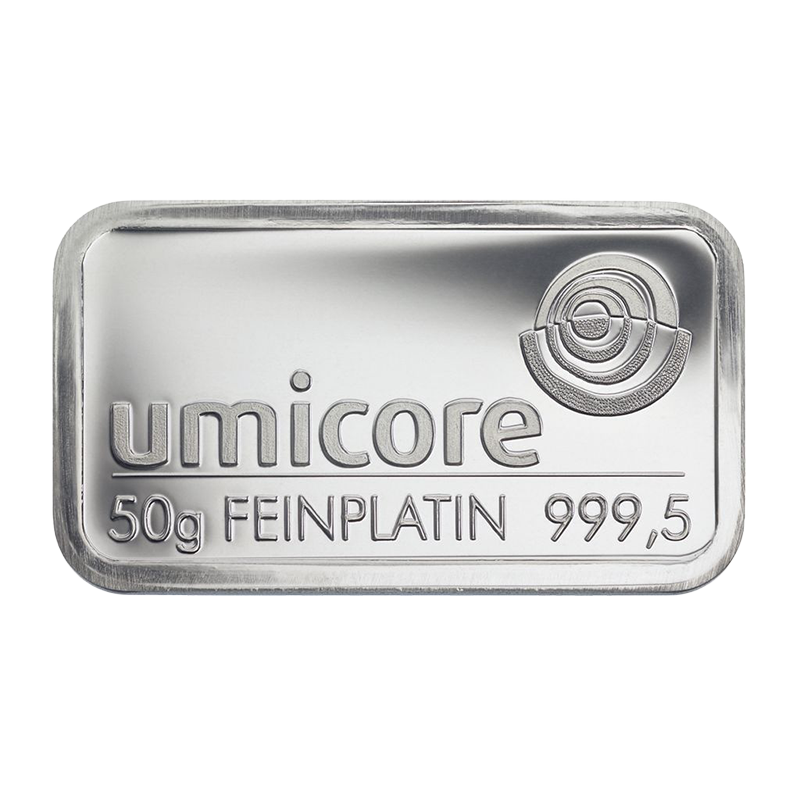 platinum bar 50 g - 999,5