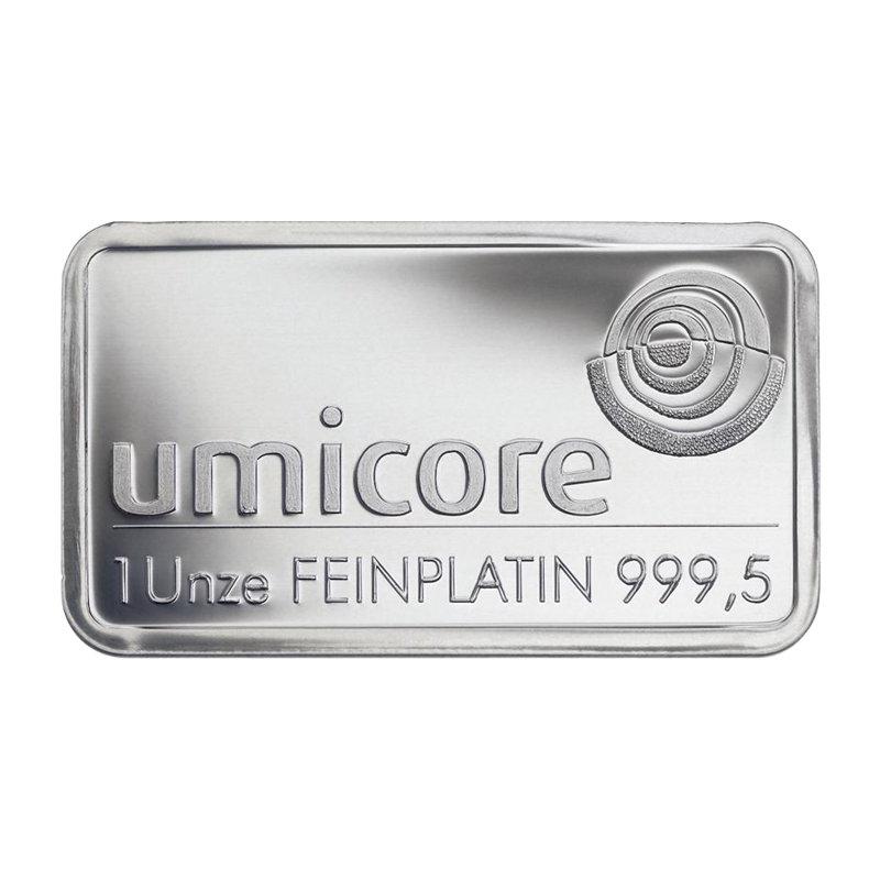 Platinbarren - 1 oz .9995 - verschiedene Hersteller