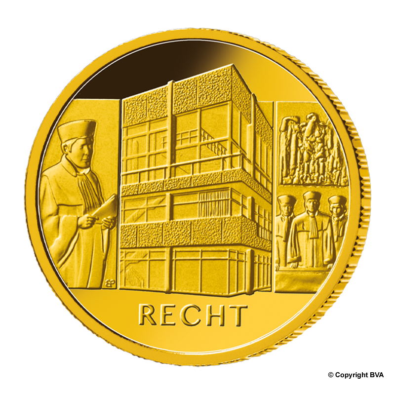 "Justice" 2021 A - Germany 100 Euro 1/2 oz gold coin -