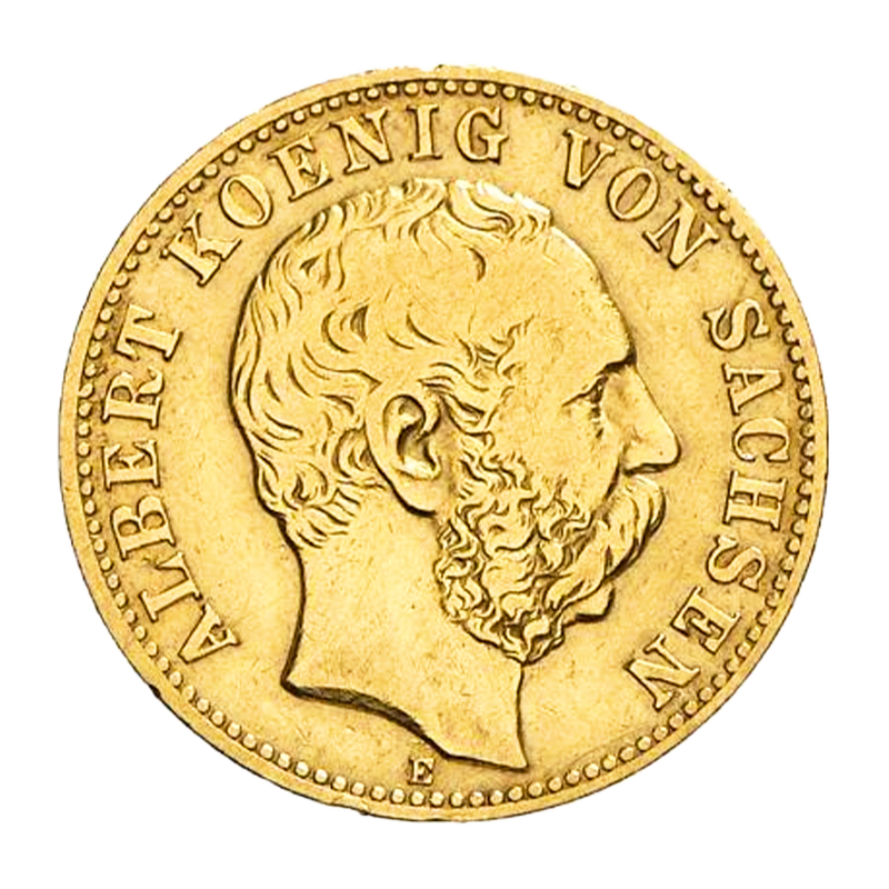 Albert König von Sachsen - 10 Mark Goldmünze