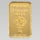Goldbarren - 2 g .9999