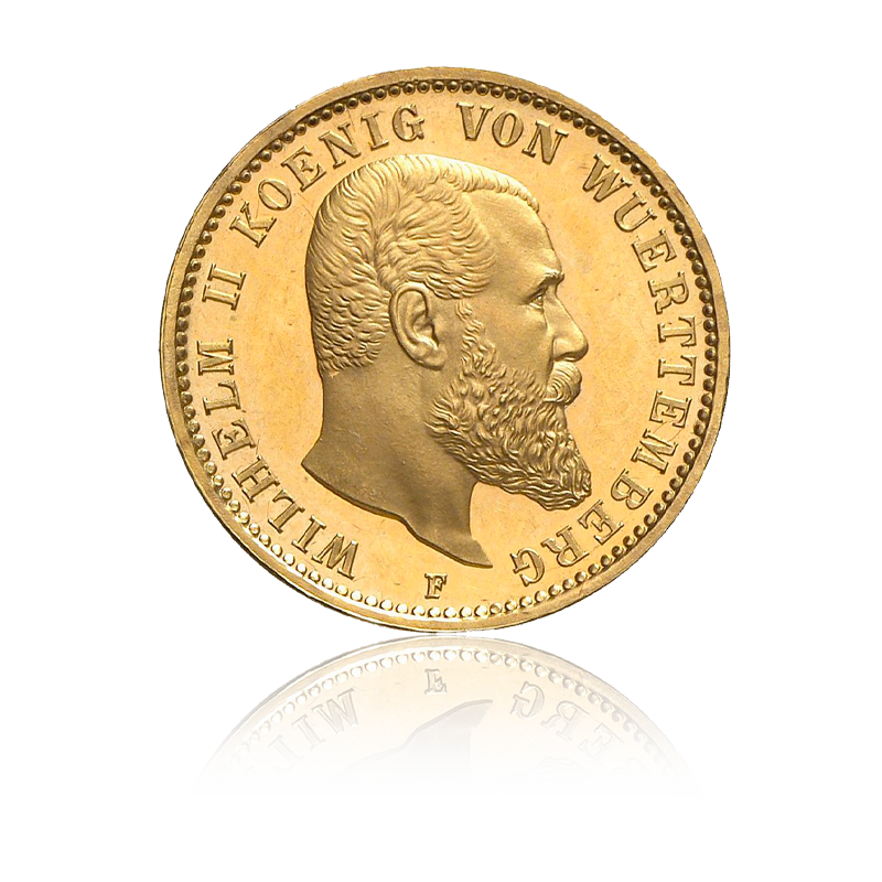 Württemberg (Wilhelm II.) - 20 Mark Goldmünze
