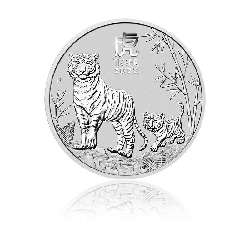 Lunar III "Tiger" 2022 - Australien 1/2 oz Silbermünze