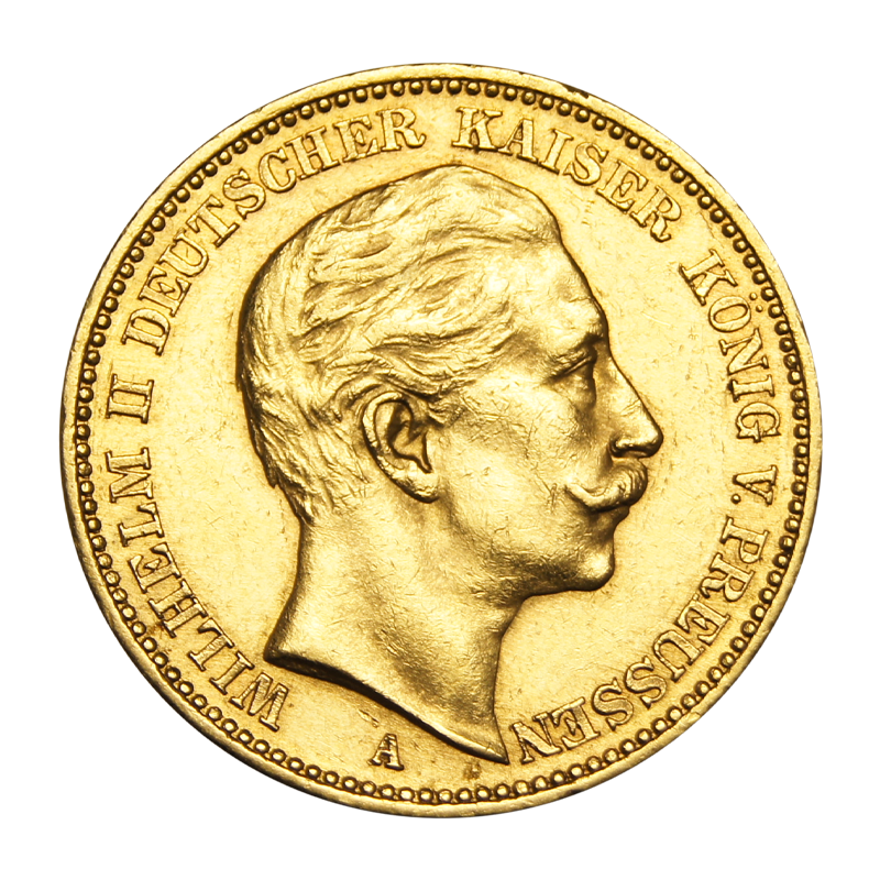 Wilhelm II - 20 Mark Goldmünze