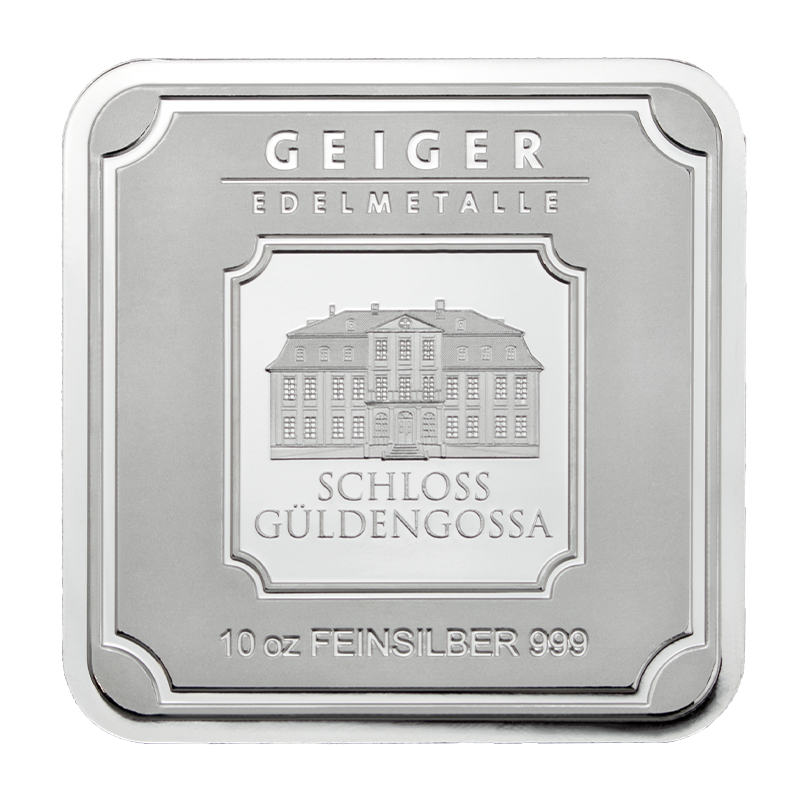 Silberbarren Geiger original - 10 oz .999 quadratisch