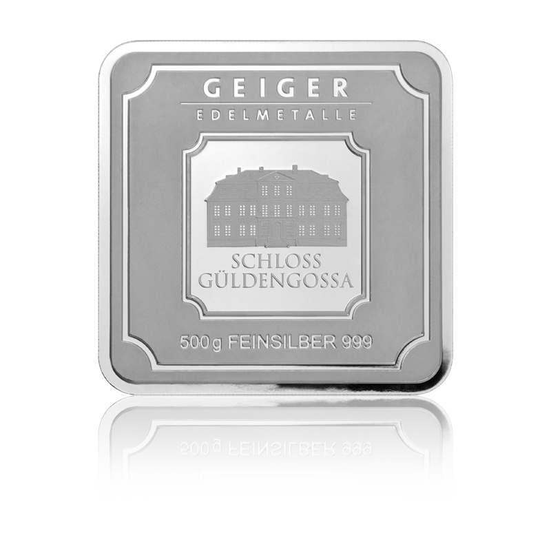 Silberbarren Geiger original - 500 g .999 quadratisch verschweißt