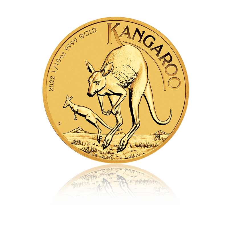 Känguru Nugget (Kangaroo) - Australien 1/10 oz Goldmünze