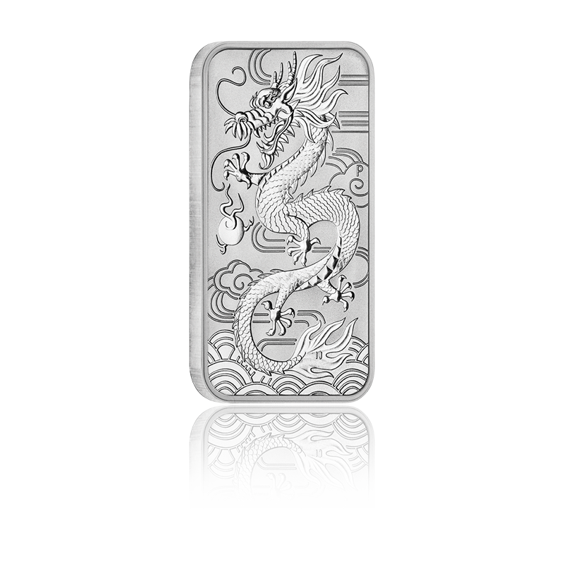 Drache (rechteckig) diverse Jahrgänge - Australien 1 oz Silbermünze