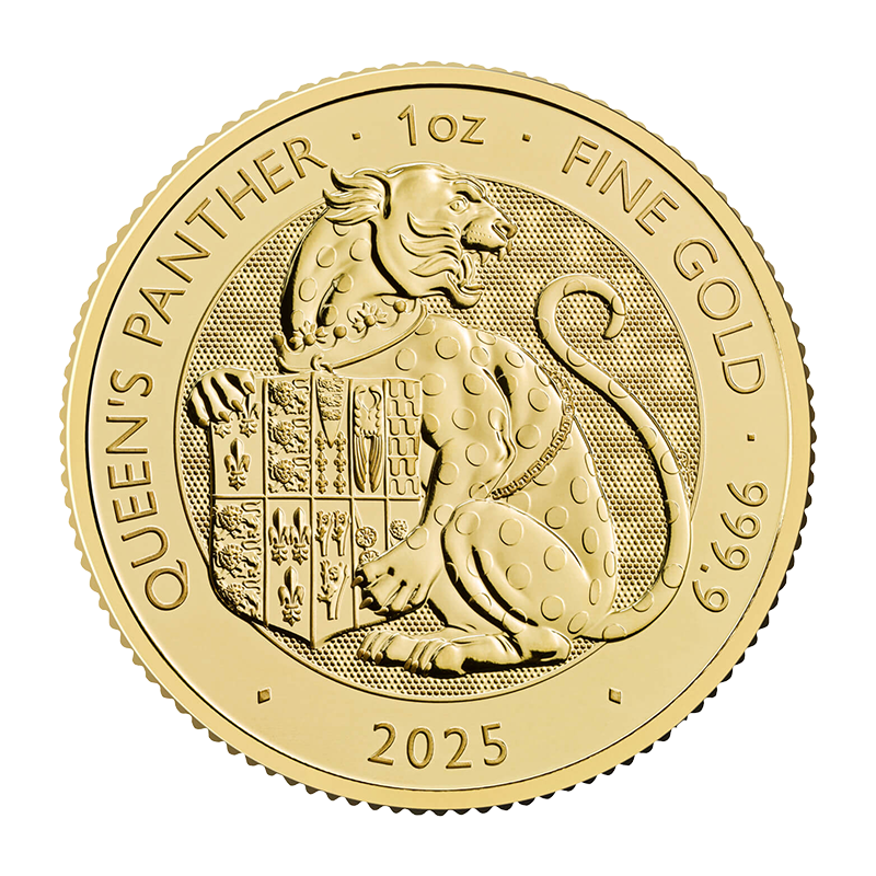 The Royal Tudor Beast "Queen Panther" 2025 - Vereinigtes Königreich 1 oz Goldmünze