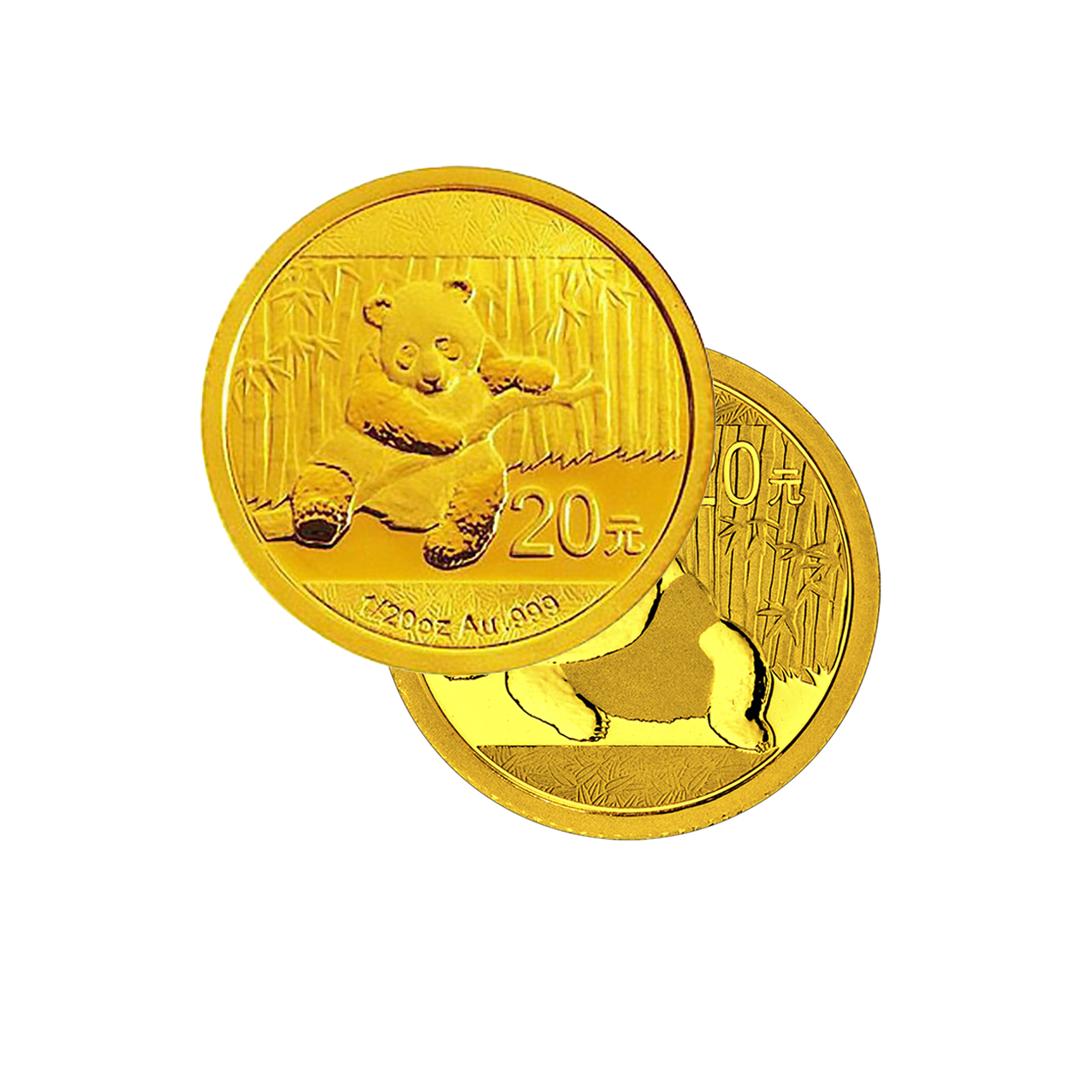Panda (various Years) - China 1/20 oz gold coin