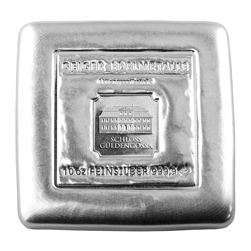 Silver Bar Geiger original 10 oz  - cast .9999