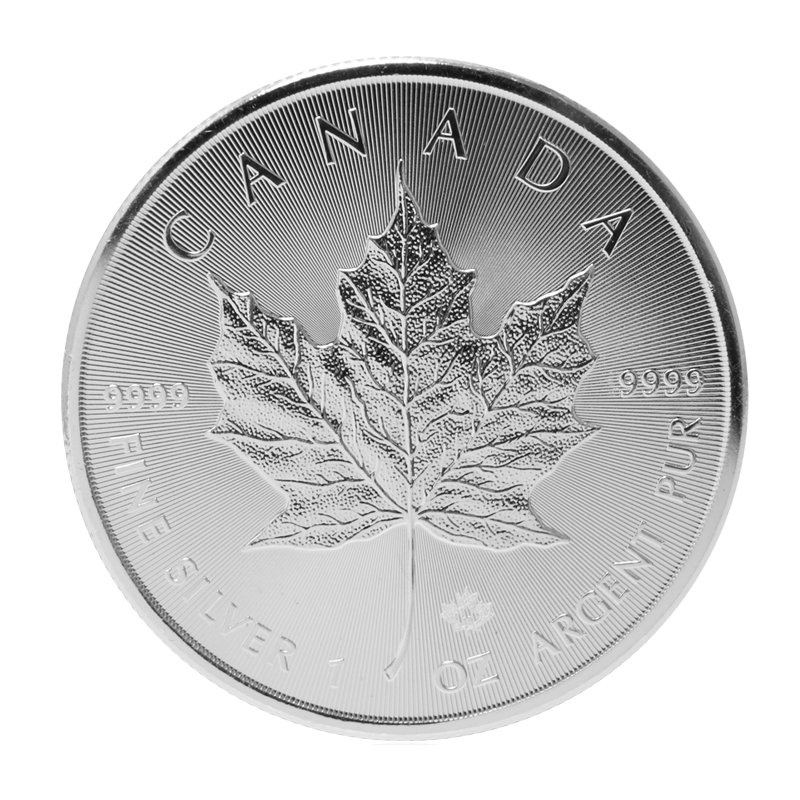 Maple Leaf - Canada 1 oz silver coin, various years