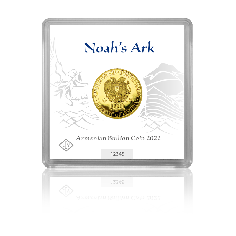 Arche Noah 2022 - Armenien 1 g Goldmünze .9999