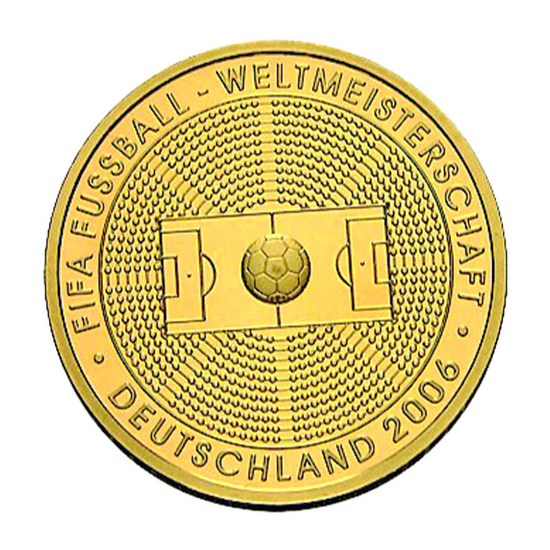 100 Euro gold coin "FIFA Fussball-WM 2006" 2005 - Germany 1/2 oz gold coin