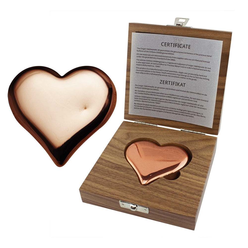 Copper Heart Schloss Güldengossa - 500 g .9999 in case
