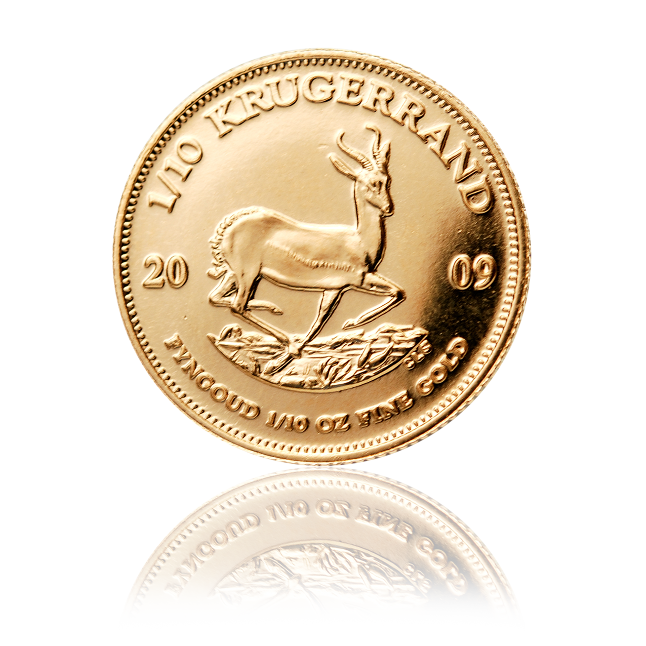 Krugerrand (Krügerrand) - South Africa 1/10 oz gold coin