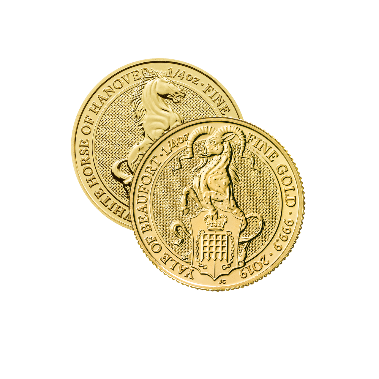 The Queens Beasts "alle motifs" - United Kingdom 1/4 oz goldcoin