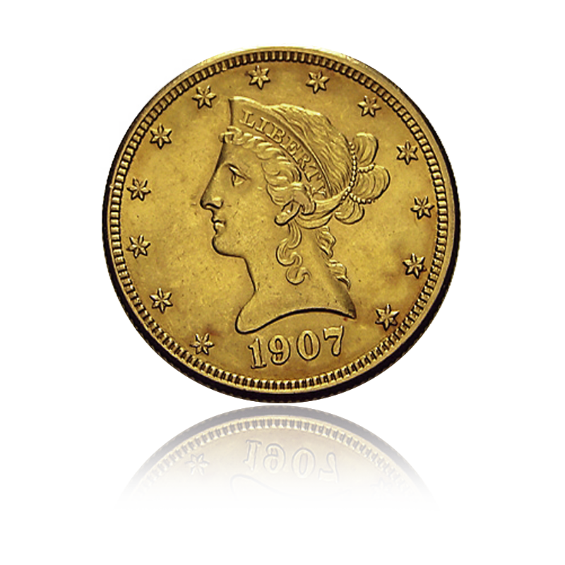 Liberty Coronet Head Eagle - USA 10 USD Goldmünze