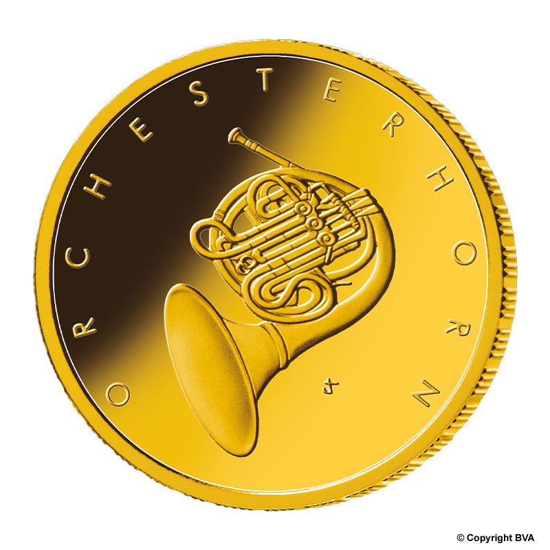 "Orchesterhorn" 2020 - Deutschland 50 Euro 1/4 oz Goldmünze -Prägestätte verschiedene