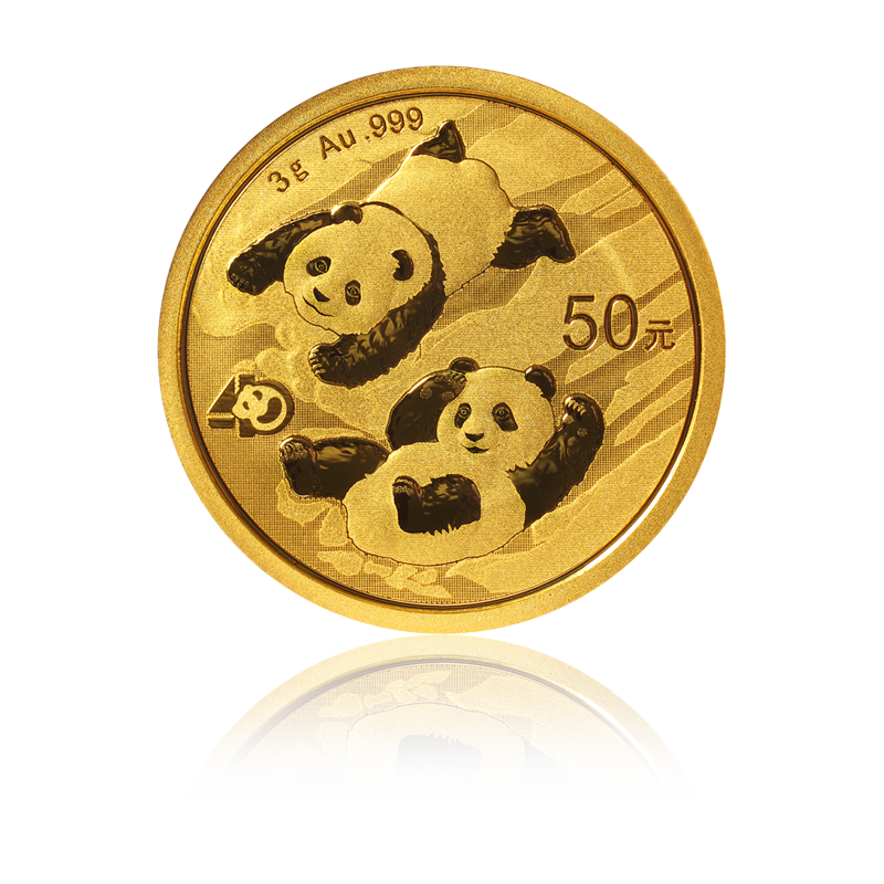 Panda 2022 - China 3 g gold coin