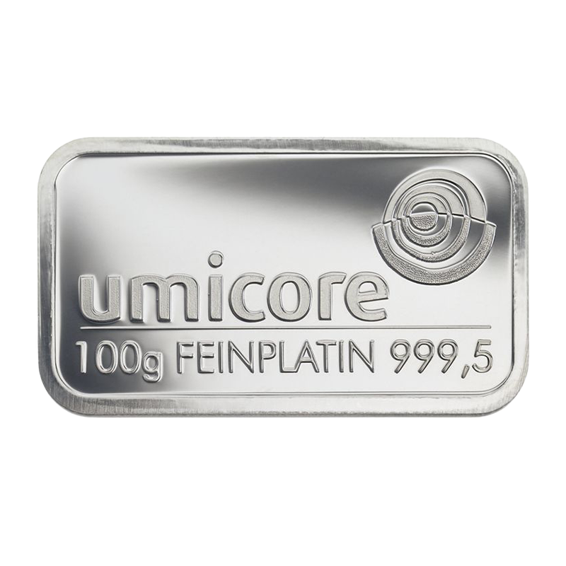 Platinbarren - 100 g .9995 - Zollfreilager Kloten