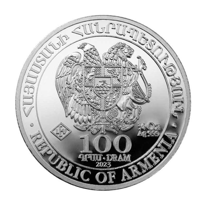 regular tax Noahs Ark 2023 - Armenia 1/4 oz silver coin - 100 Dram
