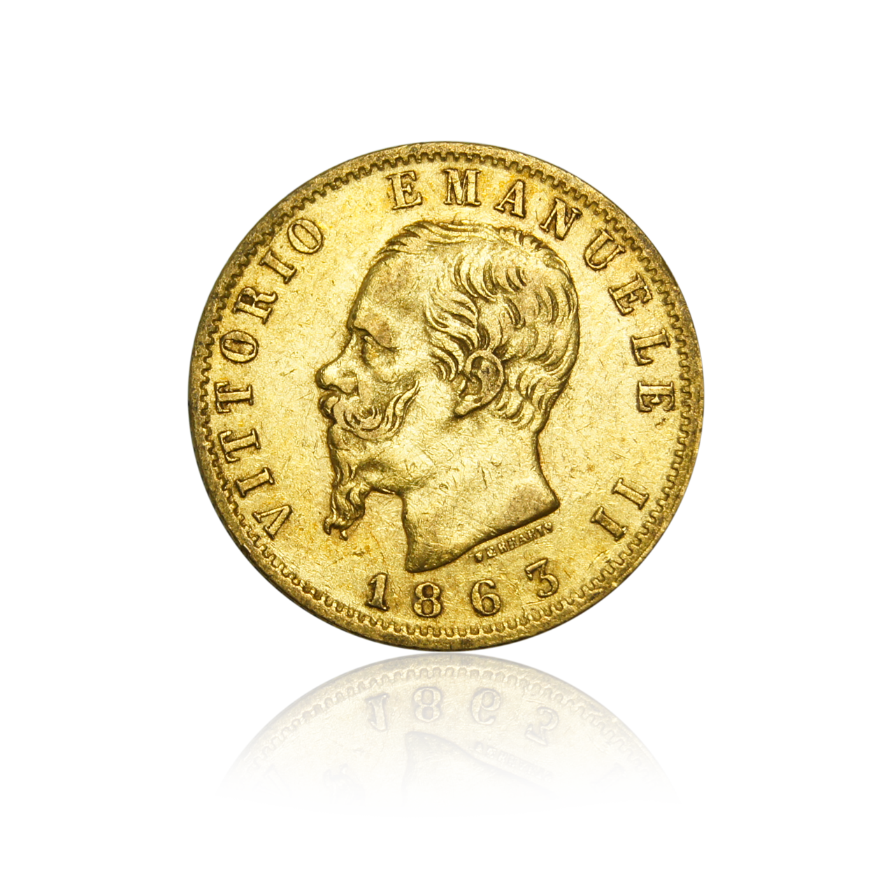 20 Lire Vittorio Emanuele II. - Italien Goldmünze