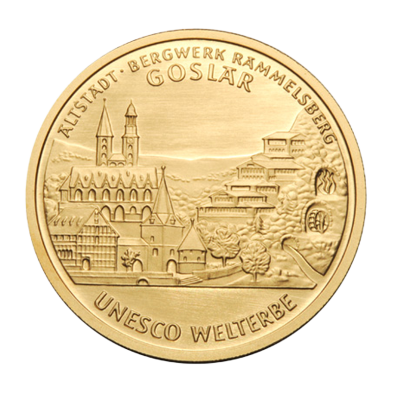 100 euro gold coin "Goslar" 2008 - Germany 1/2 oz gold coin