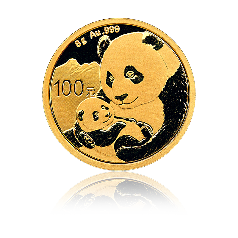 Panda (verschiedene Jahrgänge) - China 8 g Goldmünze
