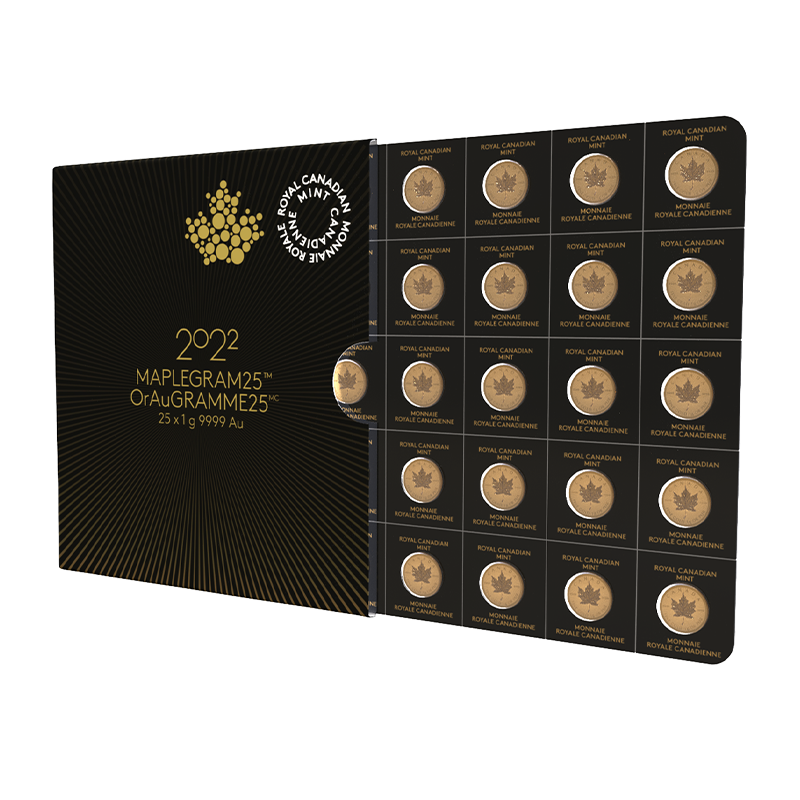 Maplegram 25 g Gold .9999 (25 x 1 g)