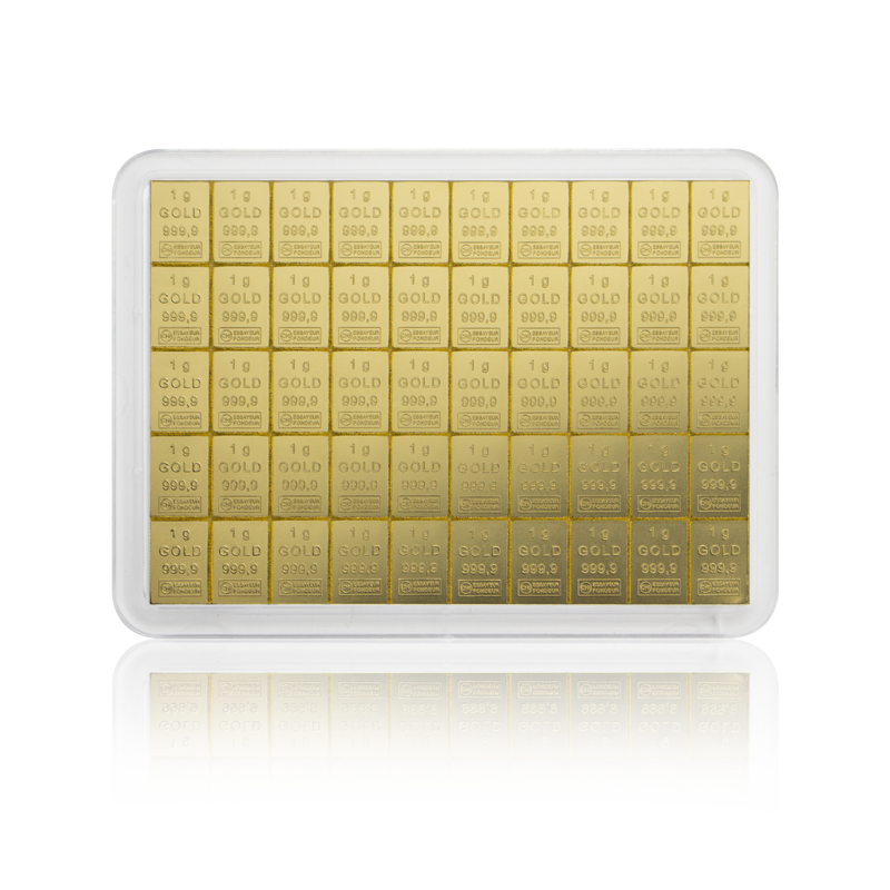 Combi Barren - 50 g Gold .9999 (50 x 1 g)